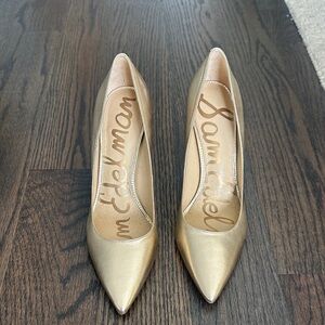 Sam Edelman Metallic Gold Heels